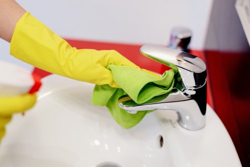 Technician preparing a carpet cleaning appointment