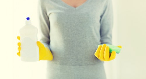 Supervisor checking details during a carpet cleaning complaint review