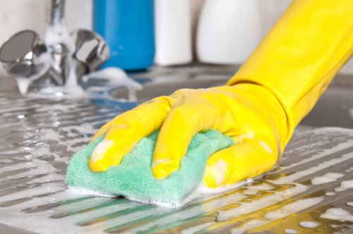 Clean commercial flooring after carpet cleaning in Surrey